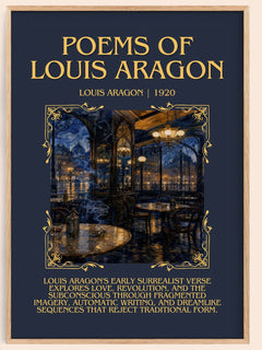 Poems Of Louis Aragon Minimalist Book Poster by Louis Aragon – book poster