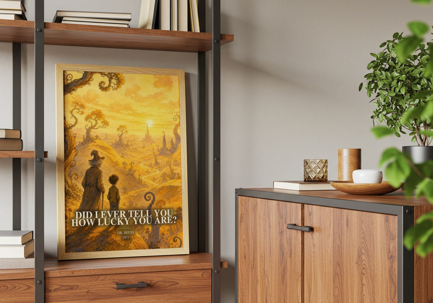 Did I Ever Tell You How Lucky You Are? book watercolour illustration paper finish options – matte satin gloss
