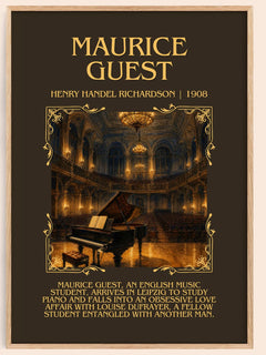 Maurice Guest Minimalist Book Poster by Henry Handel Richardson – book poster