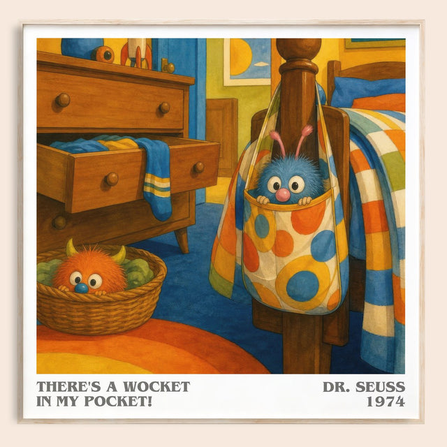 There'S A Wocket In My Pocket! Literary Art Print by Dr. Seuss