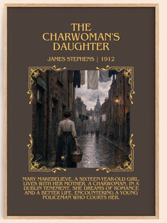 The Charwoman's Daughter Minimalist Book Poster by James Stephens – book poster