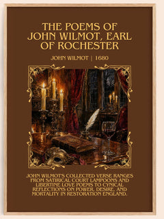 The Poems Of John Wilmot, Earl Of Rochester Minimalist Book Poster by John Wilmot – book poster