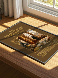 The Americanization of Edward Bok Minimalist Book Poster by Edward Bok – print on a sunlit desk