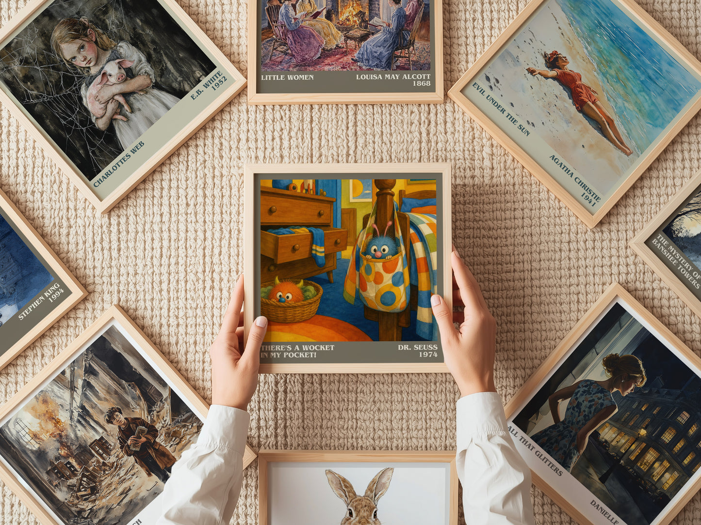 There'S A Wocket In My Pocket! literary book poster framed on wall – childrens wall art