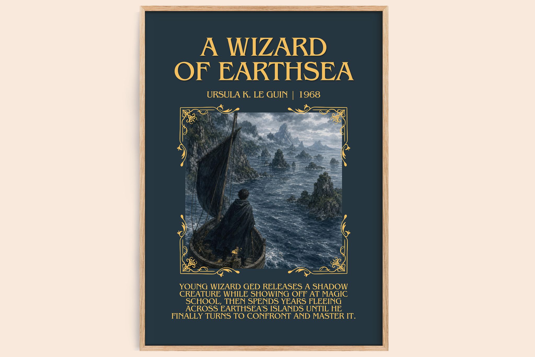 A Wizard Of Earthsea Minimalist Book Poster by Ursula K. Le Guin