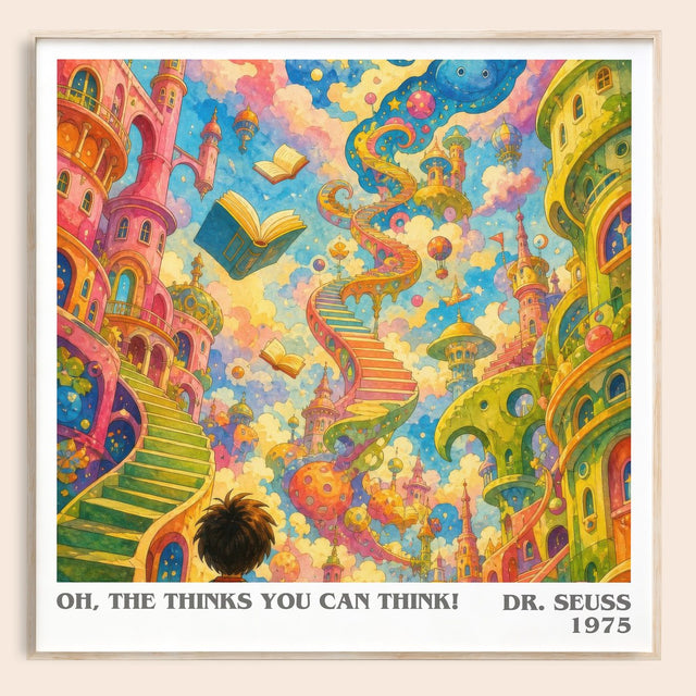 Oh, The Thinks You Can Think! Literary Art Print by Dr. Seuss