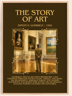 The Story of Art Minimalist Book Poster by Ernest H. Gombrich – book poster
