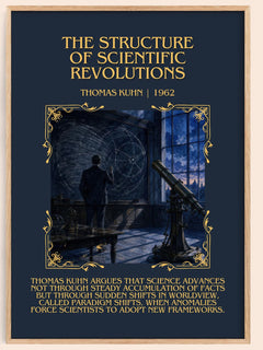Structure of Scientific Revolutions Minimalist Book Poster by T. Kuhn – book poster