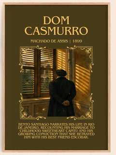 Dom Casmurro Minimalist Book Poster by Machado de Assis – book poster