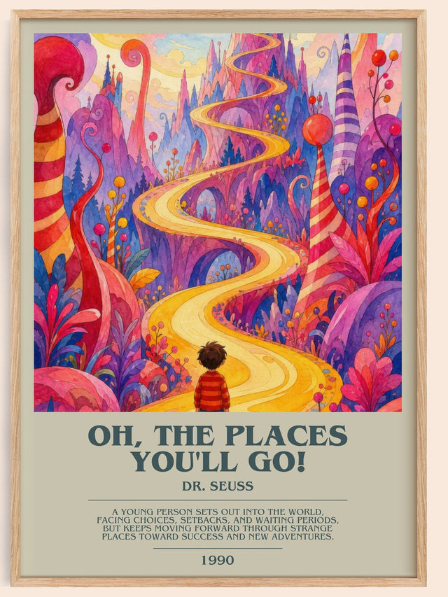 Oh, The Places You'Ll Go! Bookish Wall Art by Dr. Seuss