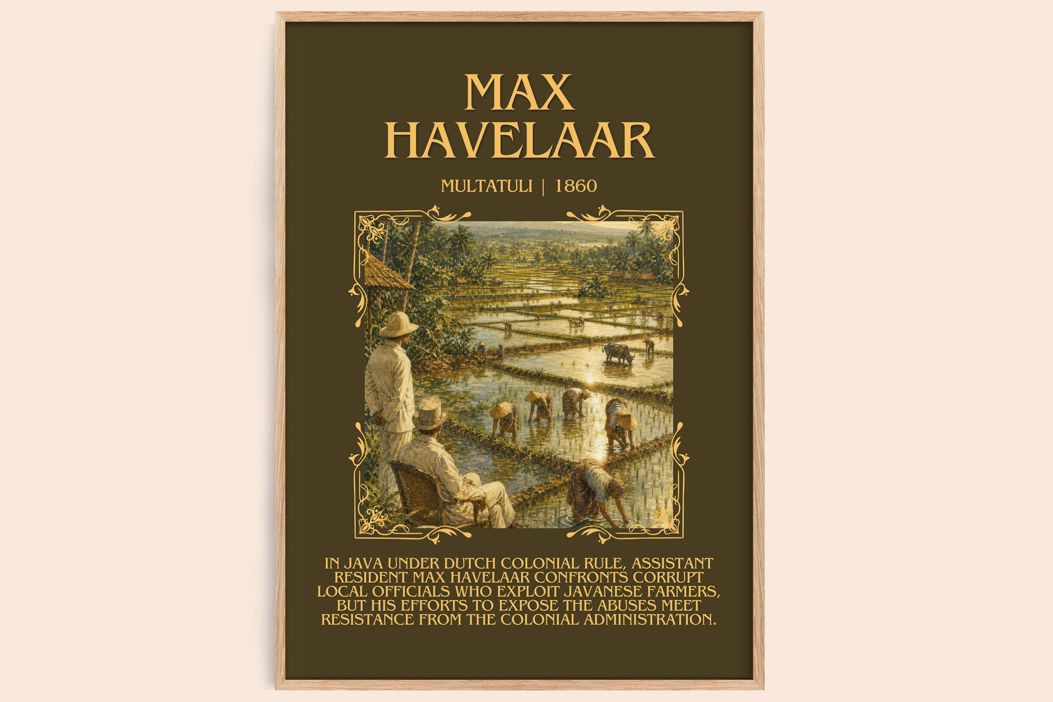 Max Havelaar Minimalist Book Poster by Multatuli
