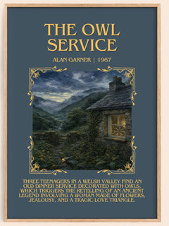 The Owl Service Minimalist Book Poster by Alan Garner – book poster