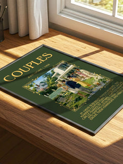 Couples Minimalist Book Poster by John Updike – print on a sunlit desk