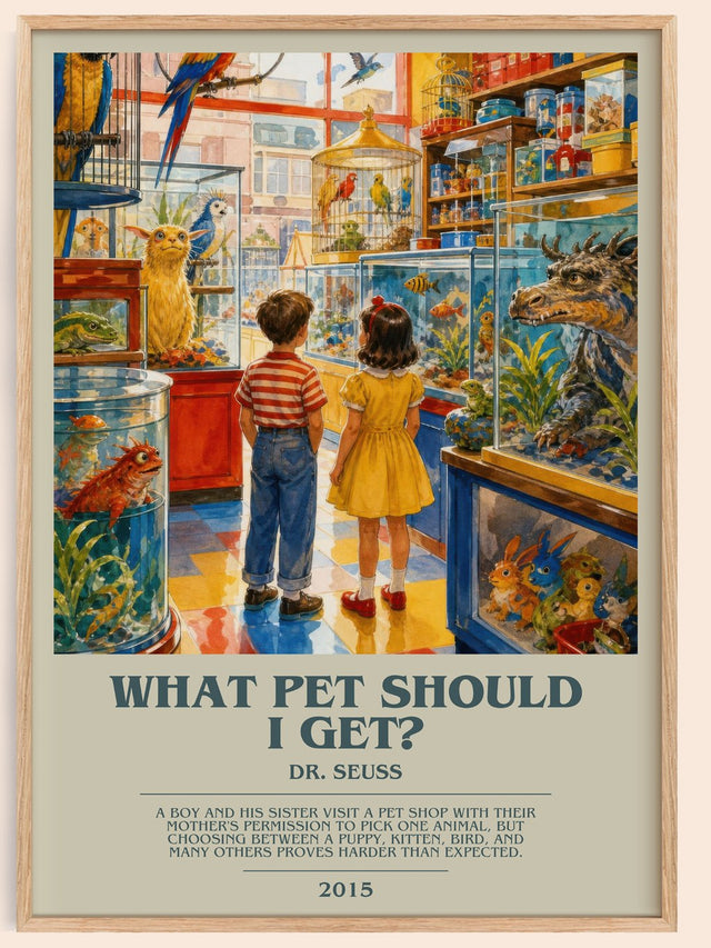 What Pet Should I Get? Bookish Wall Art by Dr. Seuss