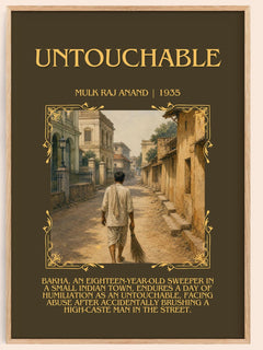 Untouchable Minimalist Book Poster by Mulk Raj Anand – book poster