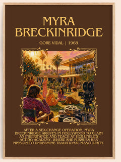 Myra Breckinridge Minimalist Book Poster by Gore Vidal – book poster