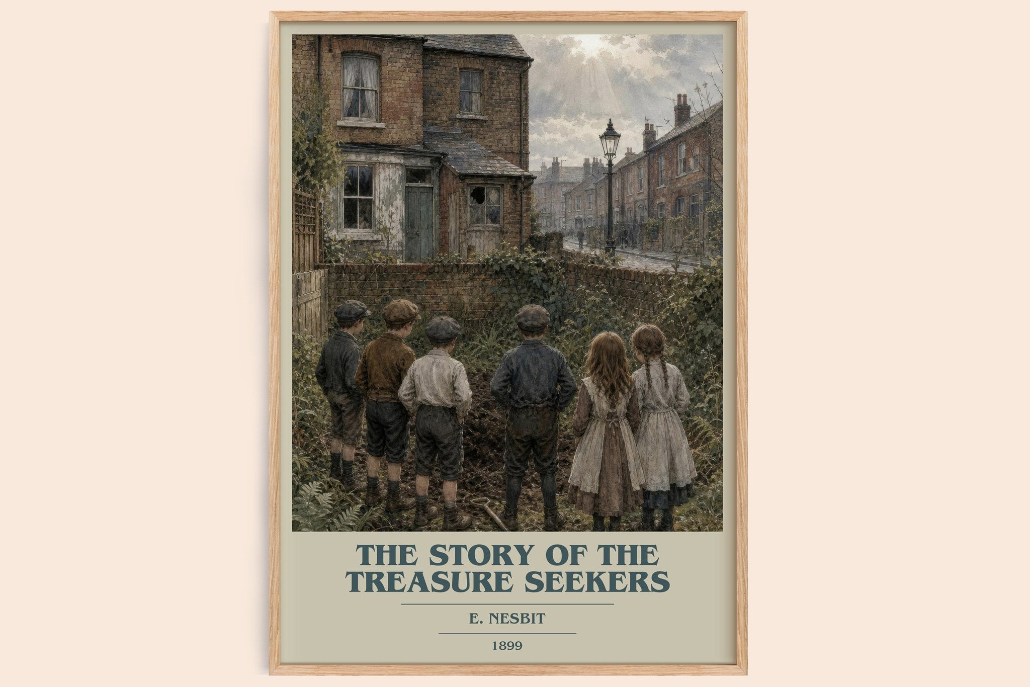 The Story Of The Treasure Seekers Book Cover Poster by E. Nesbit