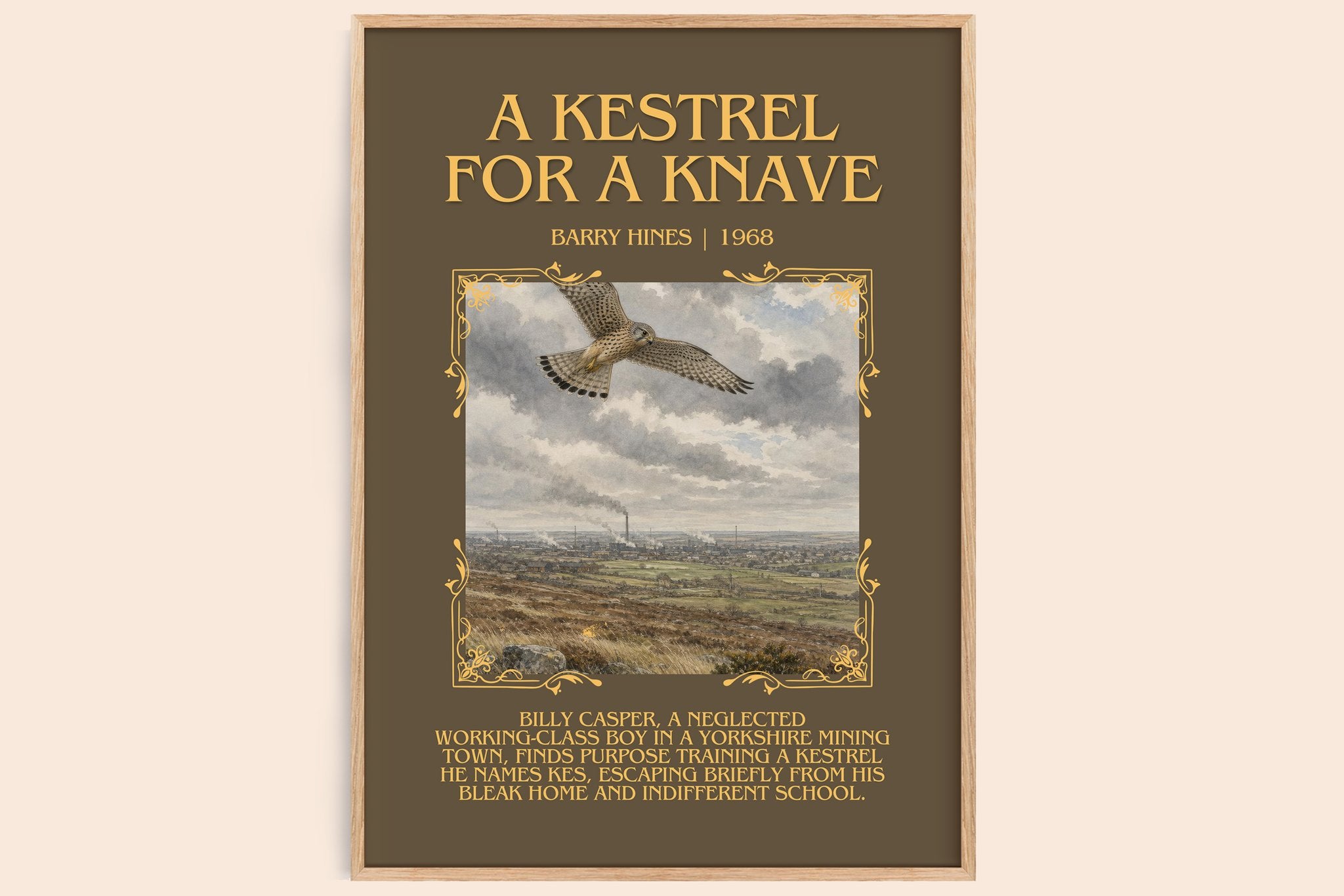 A Kestrel for a Knave Minimalist Book Poster by Barry Hines