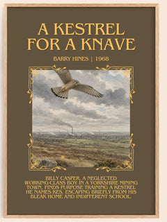 A Kestrel for a Knave Minimalist Book Poster by Barry Hines – book poster