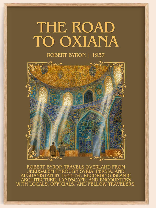 The Road to Oxiana Minimalist Book Poster by Robert Byron – book poster