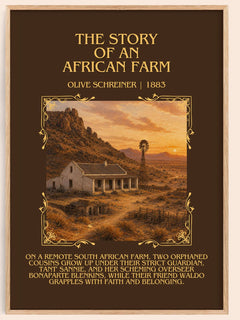 The Story Of An African Farm Minimalist Book Poster by Olive Schreiner – book poster