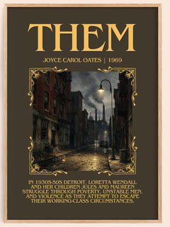 Them Minimalist Book Poster by Joyce Carol Oates – book poster
