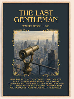 The Last Gentleman Minimalist Book Poster by Walker Percy – book poster