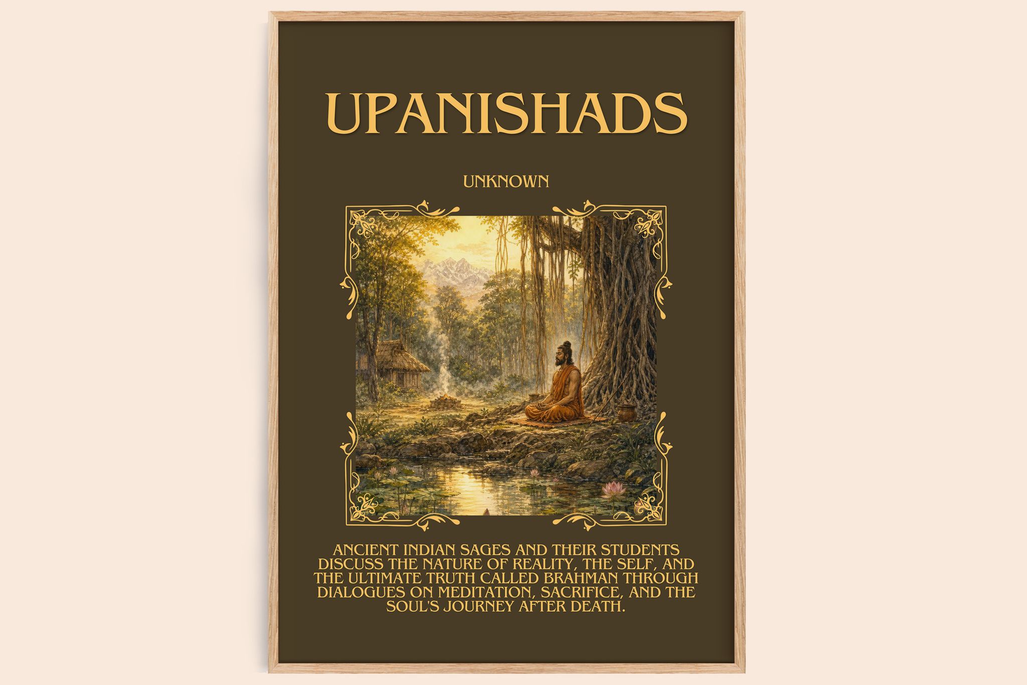 Upanishads Minimalist Book Poster by Unknown