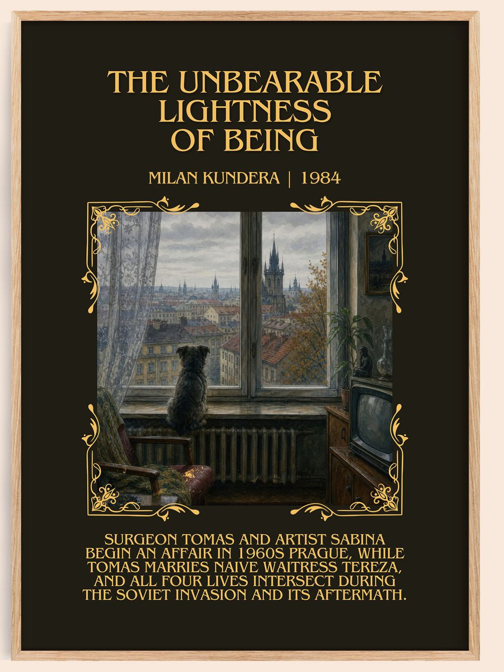 Unbearable Lightness of Being Minimalist Book Poster by Milan Kundera – book poster