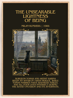 Unbearable Lightness of Being Minimalist Book Poster by Milan Kundera – book poster