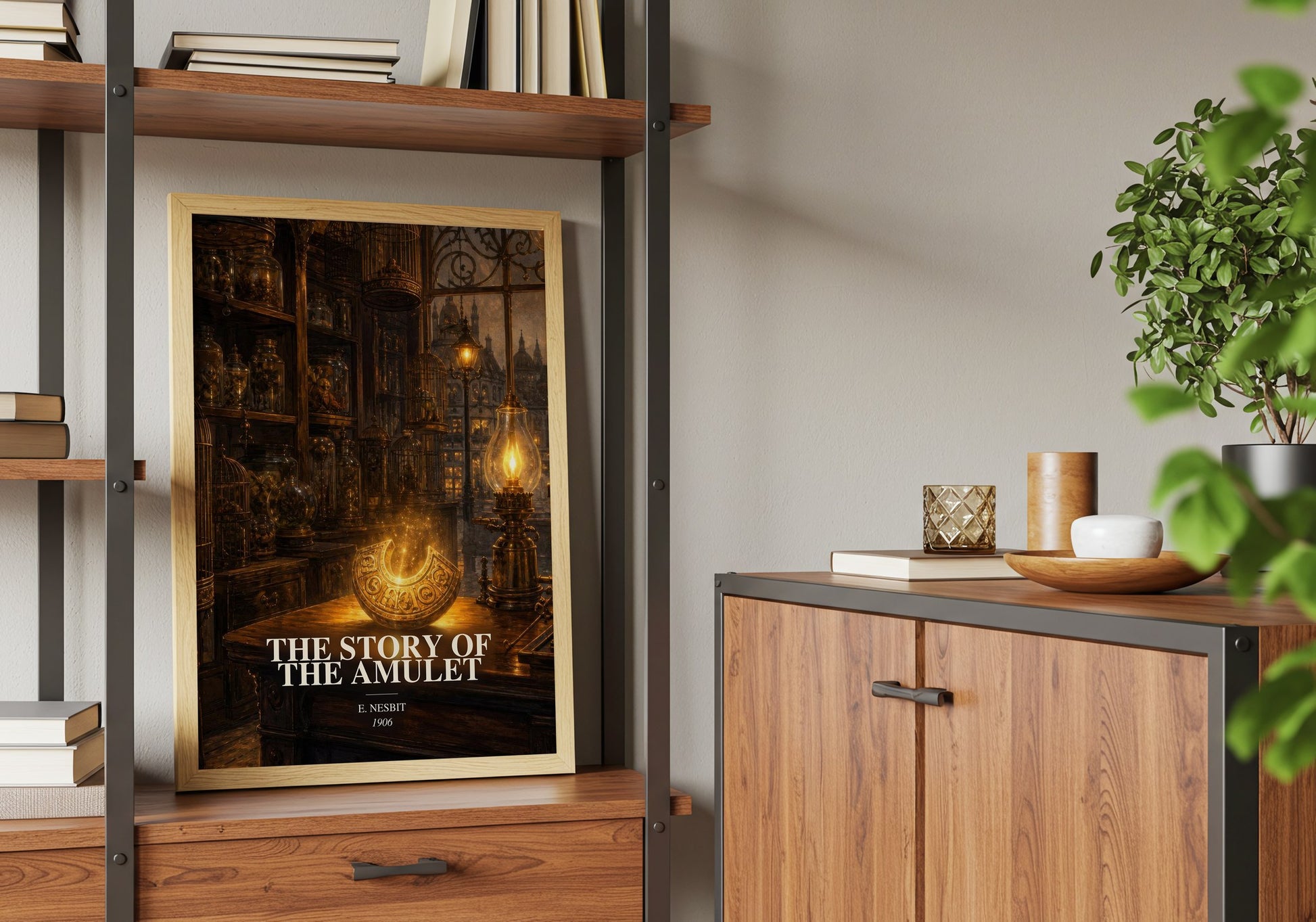 The Story Of The Amulet book watercolour illustration paper finish options – matte satin gloss