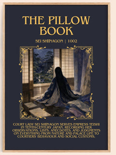 The Pillow Book Minimalist Book Poster by Sei Shōnagon – book poster