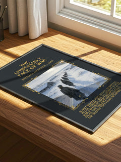Unwomanly Face Of War Minimalist Book Poster by Svetlana Alexievich – print on a sunlit desk