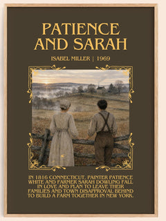 Patience And Sarah Minimalist Book Poster by Isabel Miller – book poster
