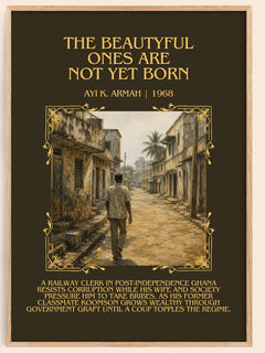Beautyful Ones are Not Yet Born Minimalist Book Poster by Ayi K. Armah – book poster