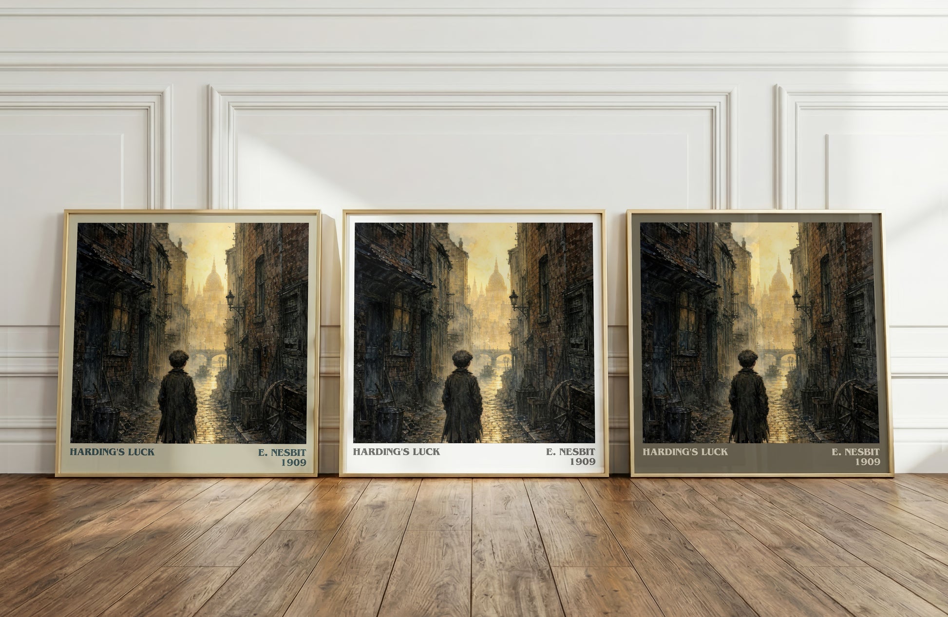 Harding'S Luck literary art print colour and style options – E. Nesbit book art