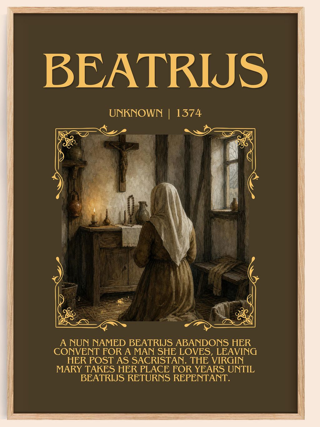 Beatrijs Minimalist Book Poster by Unknown – book poster