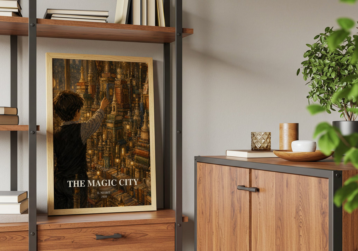 The Magic City book watercolour illustration paper finish options – matte satin gloss