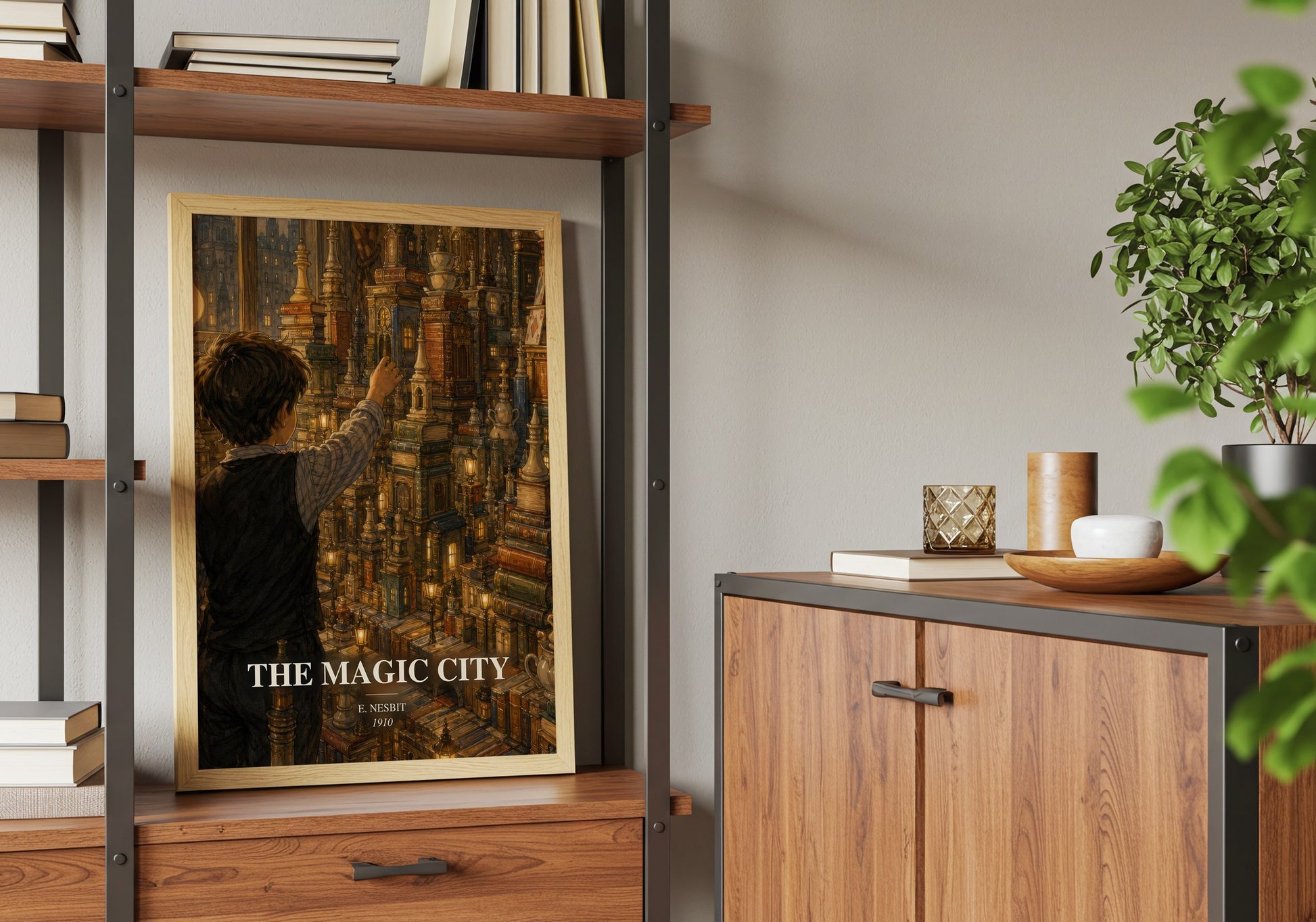 The Magic City book watercolour illustration paper finish options – matte satin gloss