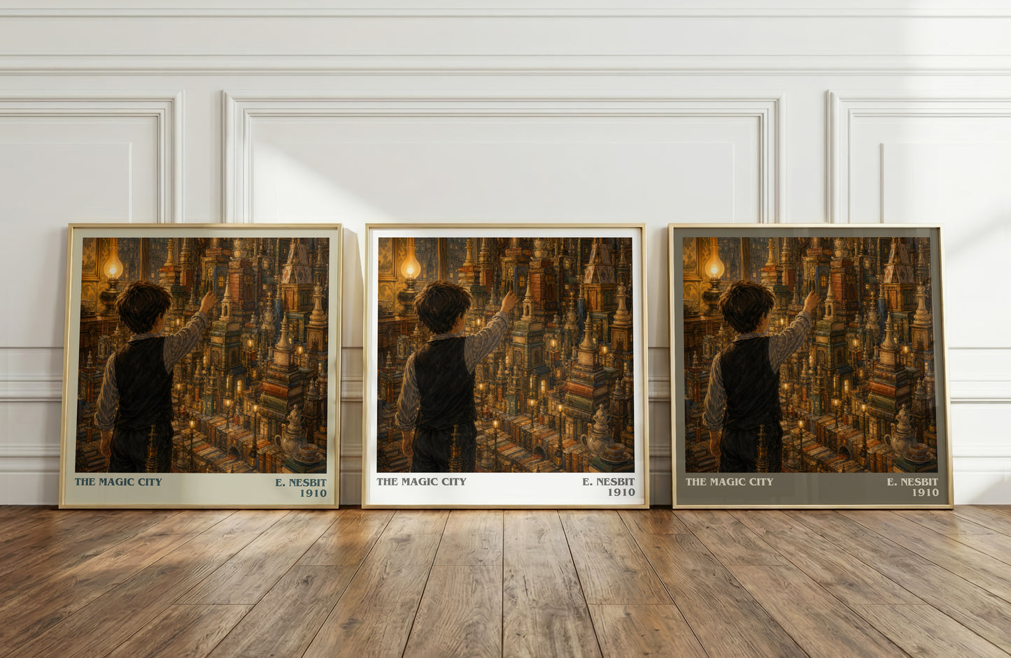 The Magic City literary art print colour and style options – E. Nesbit book art