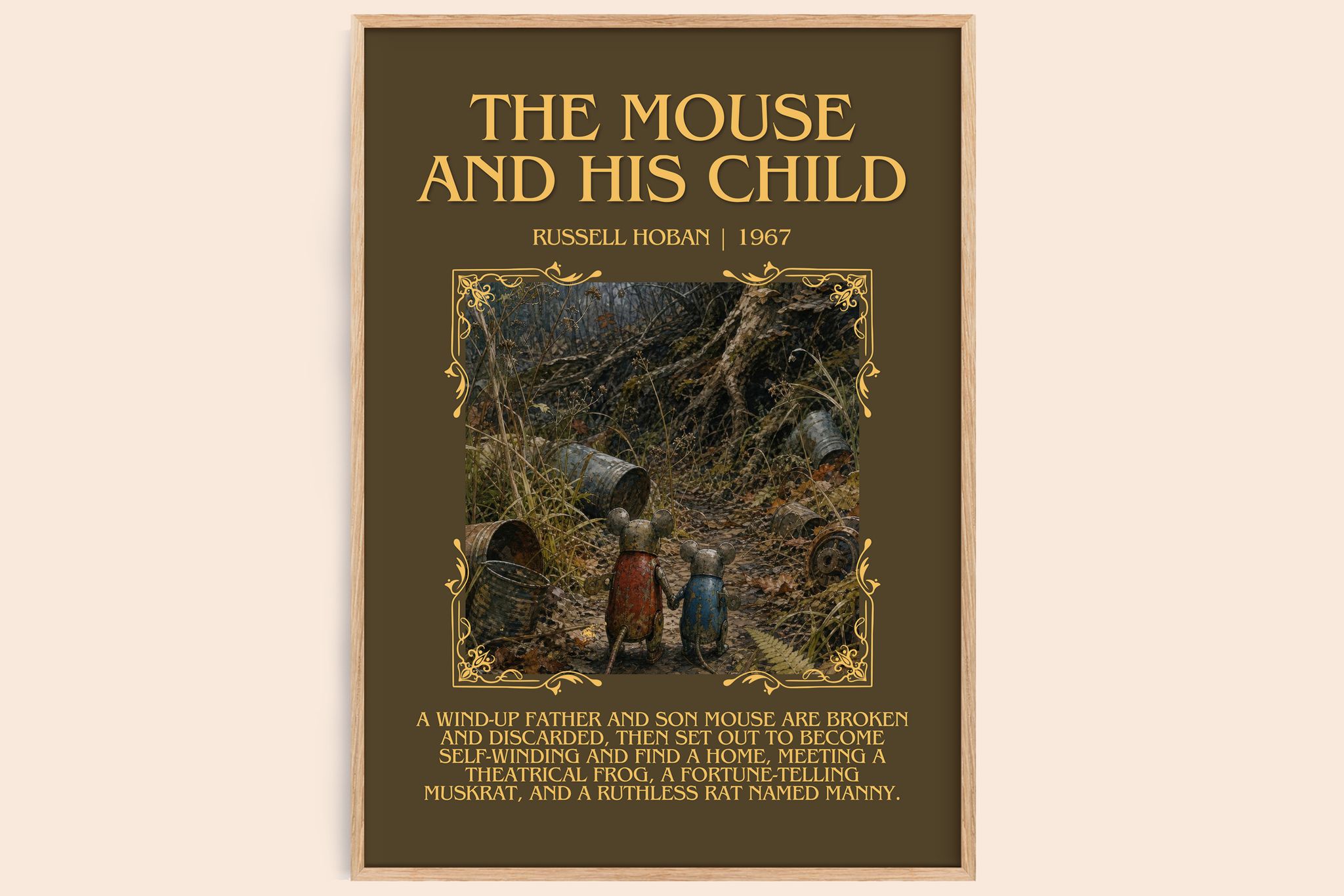 The Mouse And His Child Minimalist Book Poster by Russell Hoban