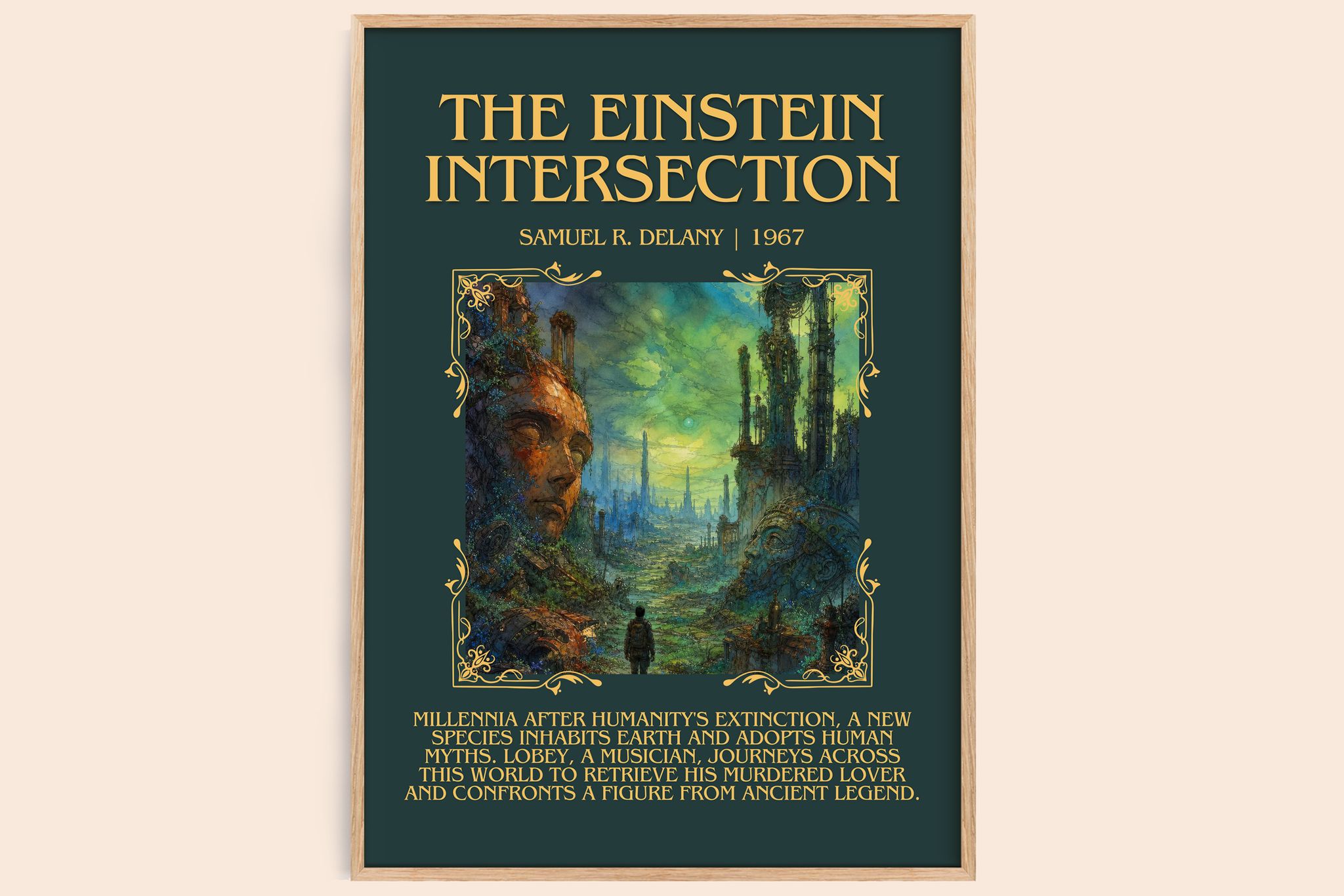 The Einstein Intersection Minimalist Book Poster by Samuel R. Delany