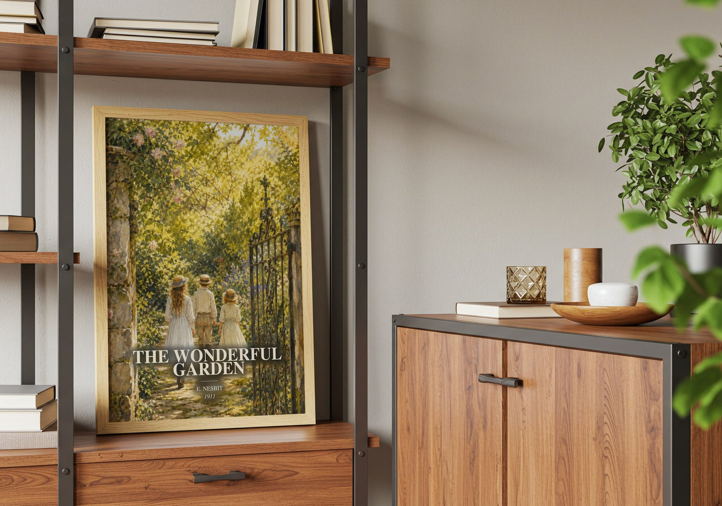 The Wonderful Garden book watercolour illustration paper finish options – matte satin gloss