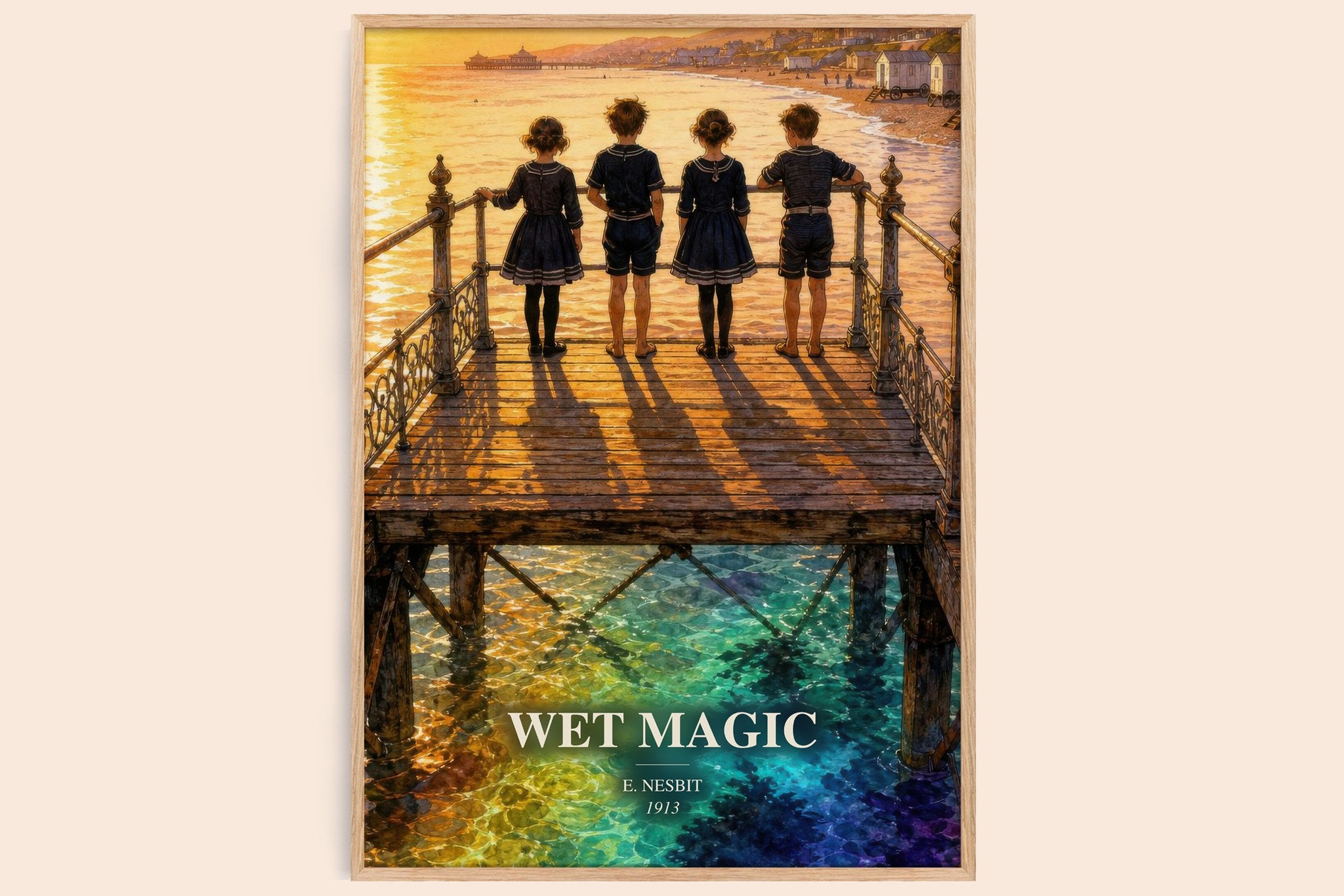Wet Magic Book Watercolour Illustration by E. Nesbit