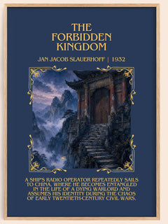 The Forbidden Kingdom Minimalist Book Poster by Jan Jacob Slauerhoff – book poster