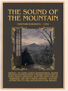 The Sound of the Mountain Minimalist Book Poster by Yasunari Kawabata – book poster