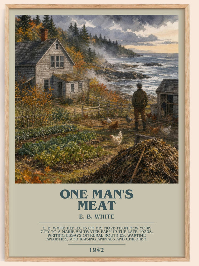One Man'S Meat Bookish Wall Art by E. B. White