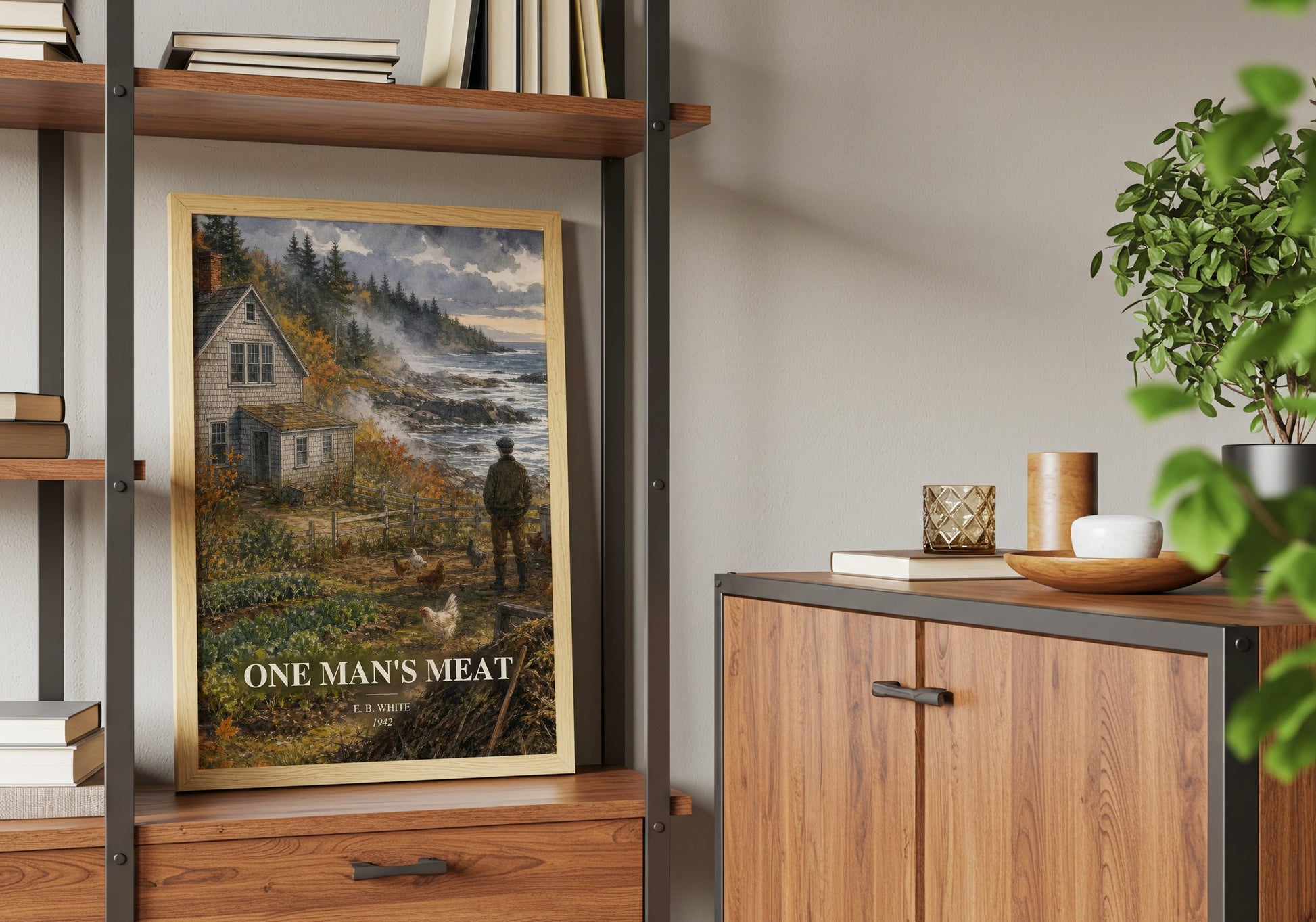 One Man'S Meat book watercolour illustration paper finish options – matte satin gloss