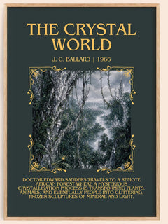 The Crystal World Minimalist Book Poster by J. G. Ballard – book poster