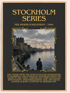 Stockholm series Minimalist Book Poster by Per Anders Fogelström – book poster